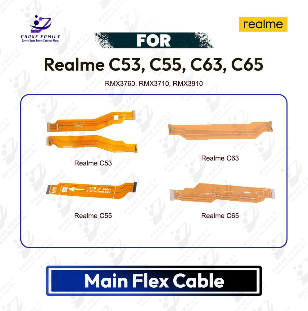 Realme C53, C55, C63, C65 Main Board Motherboard Connector Flex Cable