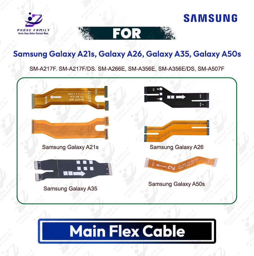 Samsung Galaxy A21s, Galaxy A26, Galaxy A35, Galaxy A50s Main Board Motherboard Connector Flex Cable PCB Board Repair Spare Part Replacement