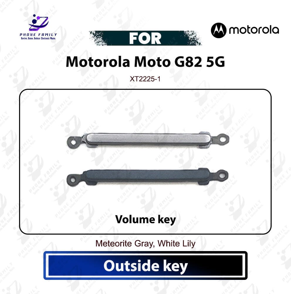 Motorola Moto G82 5G Volume Up Down Button Outside Key Side Key External Button Replacement Part For XT2225-1