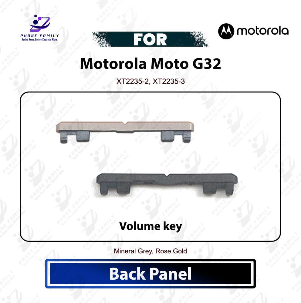 Motorola Moto G32 Volume Up Down Button Outside Key Side Key External Button Replacement Repair Part For‎XT2235-2, XT2235-3