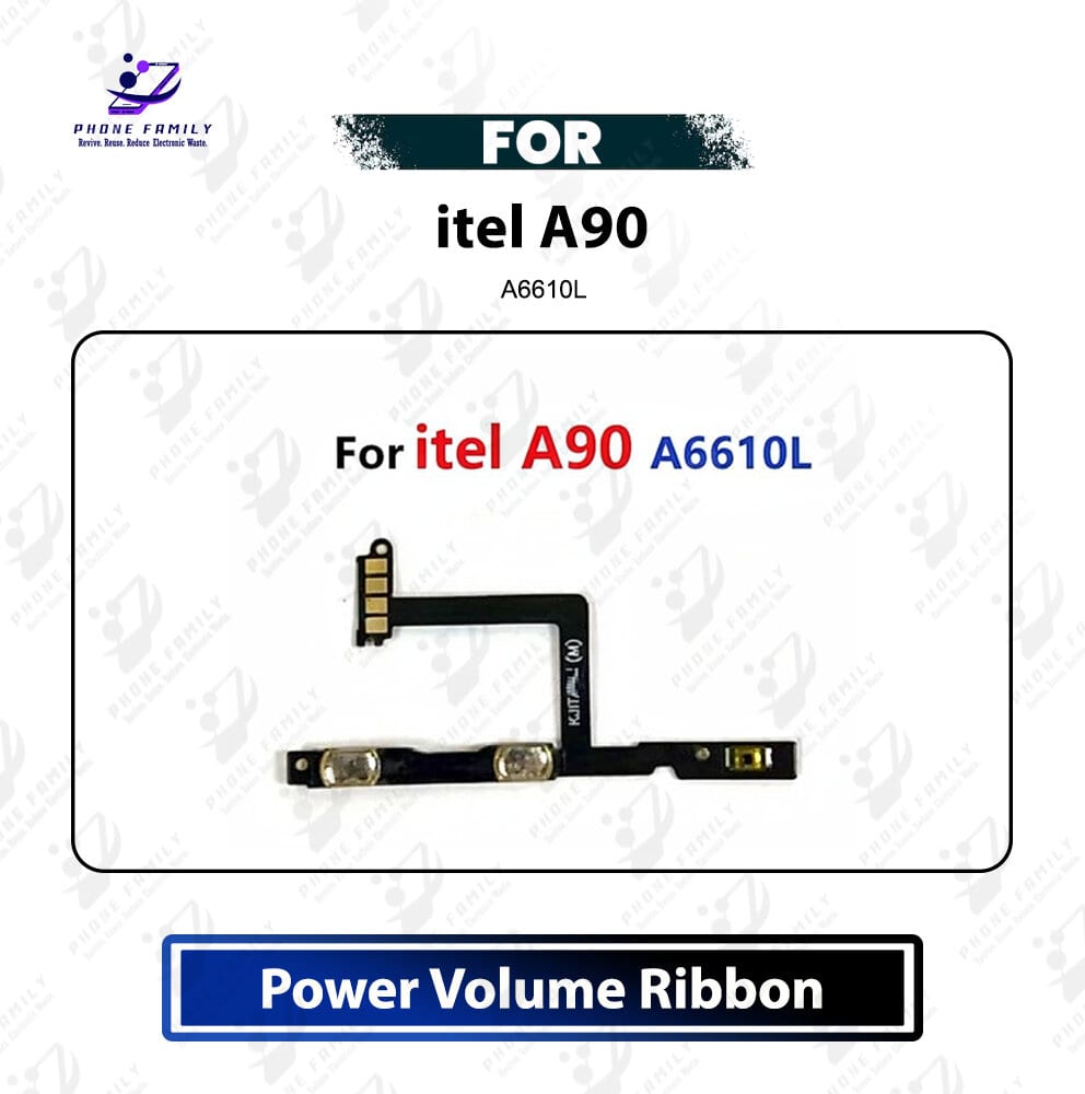 itel A90 Power On Off Switch Button Side Volume Up Down Buttons Flex Cable Replacement Repair Part For A6610L