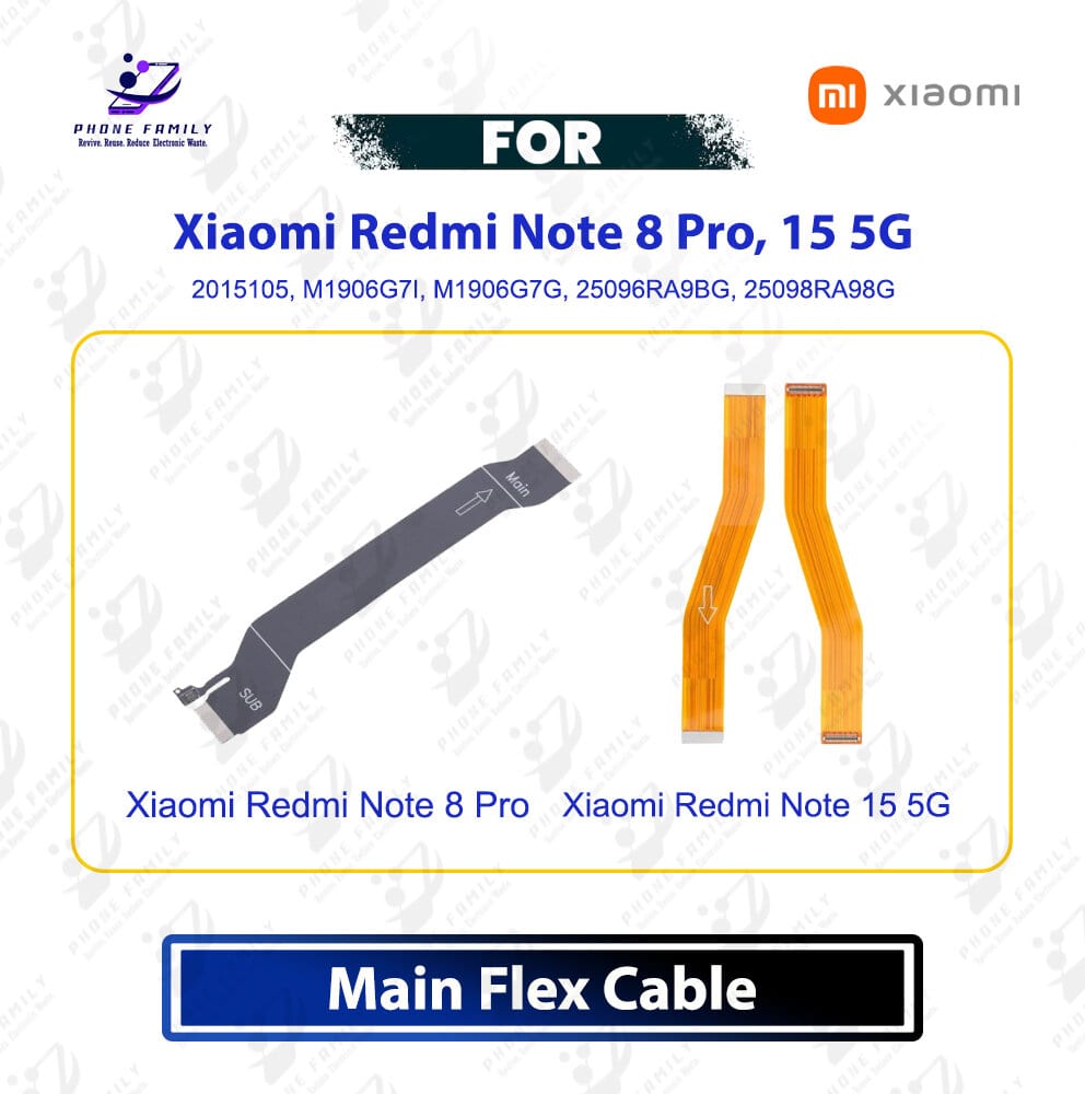 Xiaomi Redmi Note 8 Pro Note 15 5G Motherboard Connector Flex Cable Ribbon Main Board Flex Ribbon Cable Replacement Repair Part