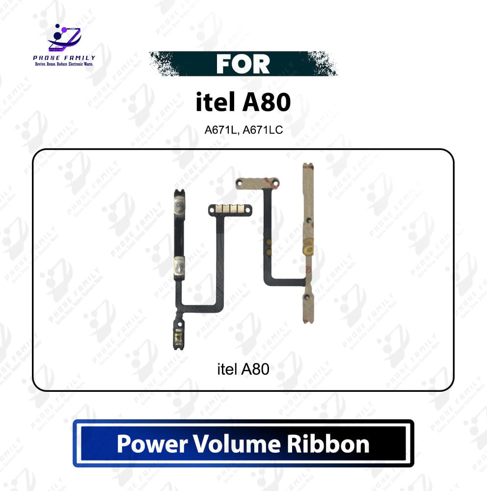 Itel A80 Power On Off Switch Button Side Volume Up Down Buttons Flex Cable Replacement Repair Part For Itel A671L A671LC