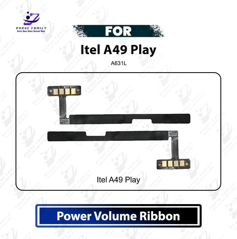 Itel A49 Play Power On Off Switch Button Side Volume Up Down Buttons Flex Cable Replacement Repair Part For A631L
