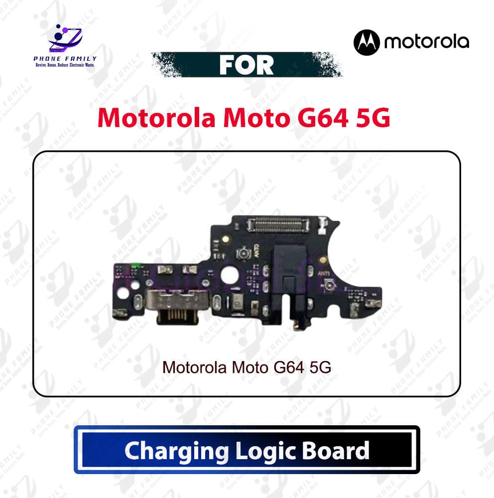 Motorola Moto G64 5G Charging Logic Board USB Charging Port PCB Dock Connector Spare Repair Part