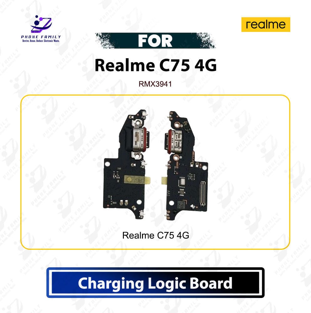 Realme C75 4G Charging Logic Board Charging Port USB Plug PCB Dock Connector Replacement Spare Repair Part For RMX3941