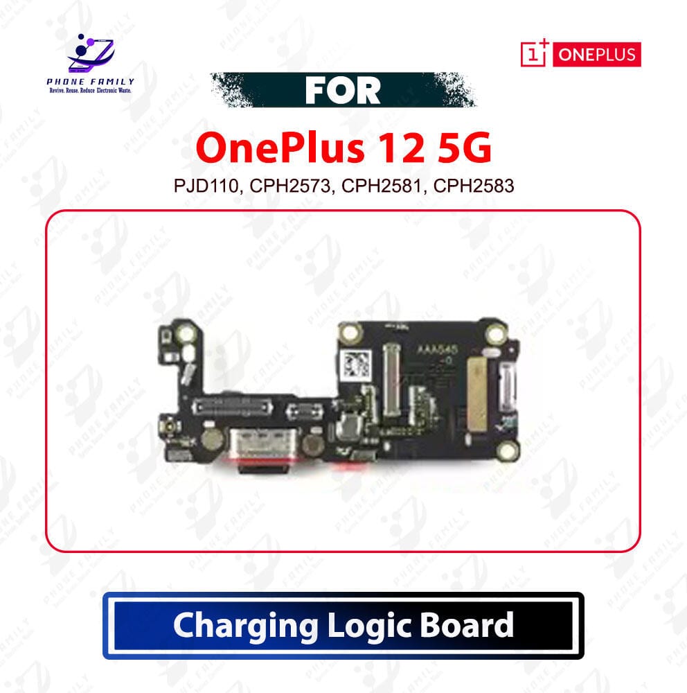 OnePlus 12 5G Charging Logic Board Charging Port USB Plug PCB Dock Connector Replacement Spare Repair Part For CPH2581, CPH2583