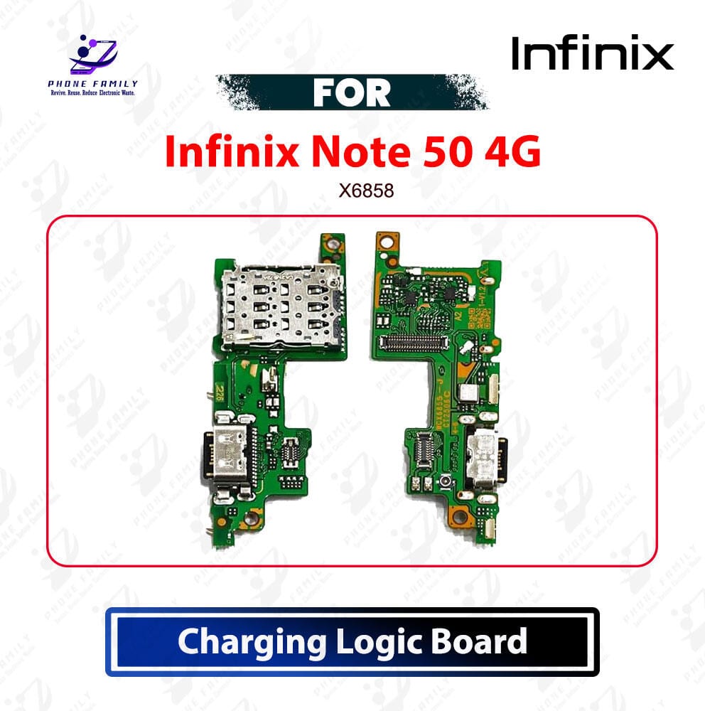 Infinix Note 50 4G Charging Logic Board Charging Port USB Plug PCB Dock Connector Replacement Spare Repair Part For X6858