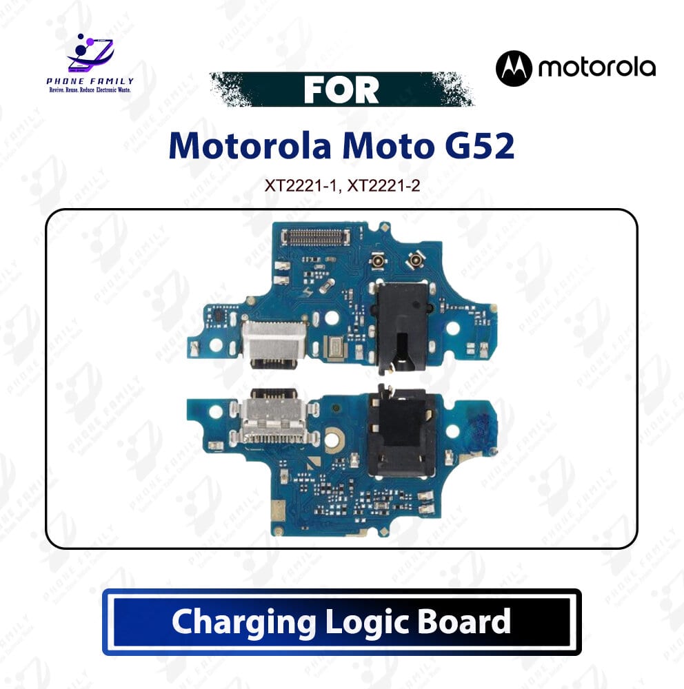 Motorola Moto G52 Charging Logic Board Charging Port USB Plug PCB Dock Connector Replacement Spare Repair Part For XT2221-1, XT2221-2