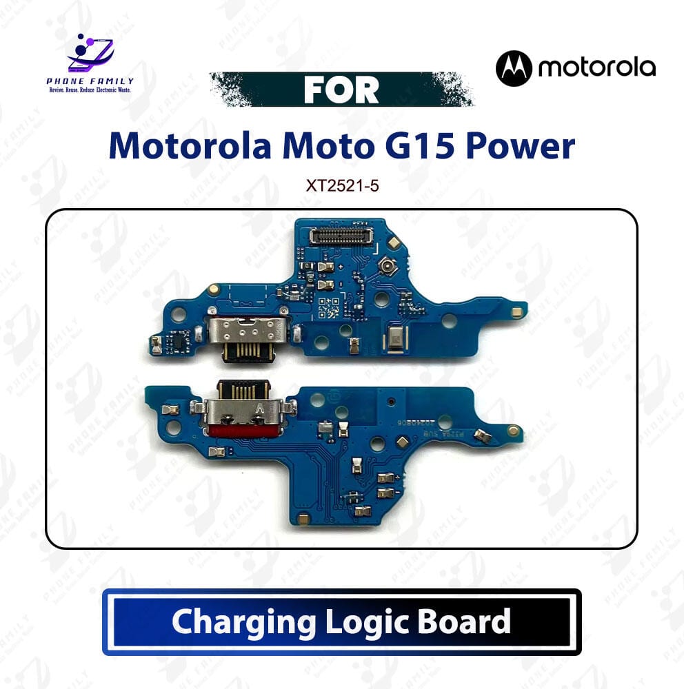 Motorola Moto G15 Power Charging Logic Board Charging Port USB Plug PCB Dock Connector Replacement Spare Repair Part For XT2521-5