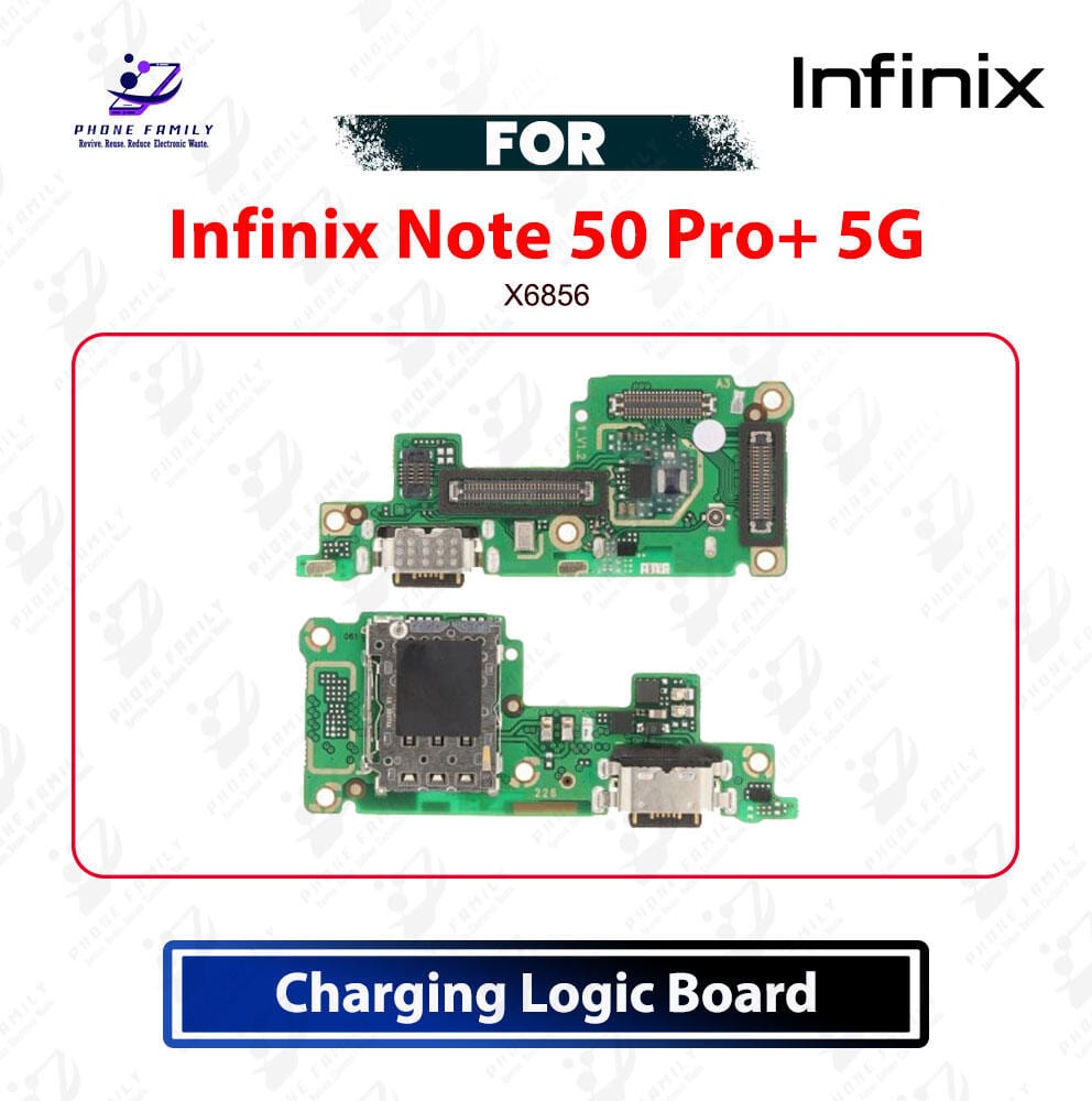 Infinix Note 50 Pro+ 5G Charging Logic Board Charging Port USB Plug PCB Dock Connector Replacement Spare Repair Part For X6856