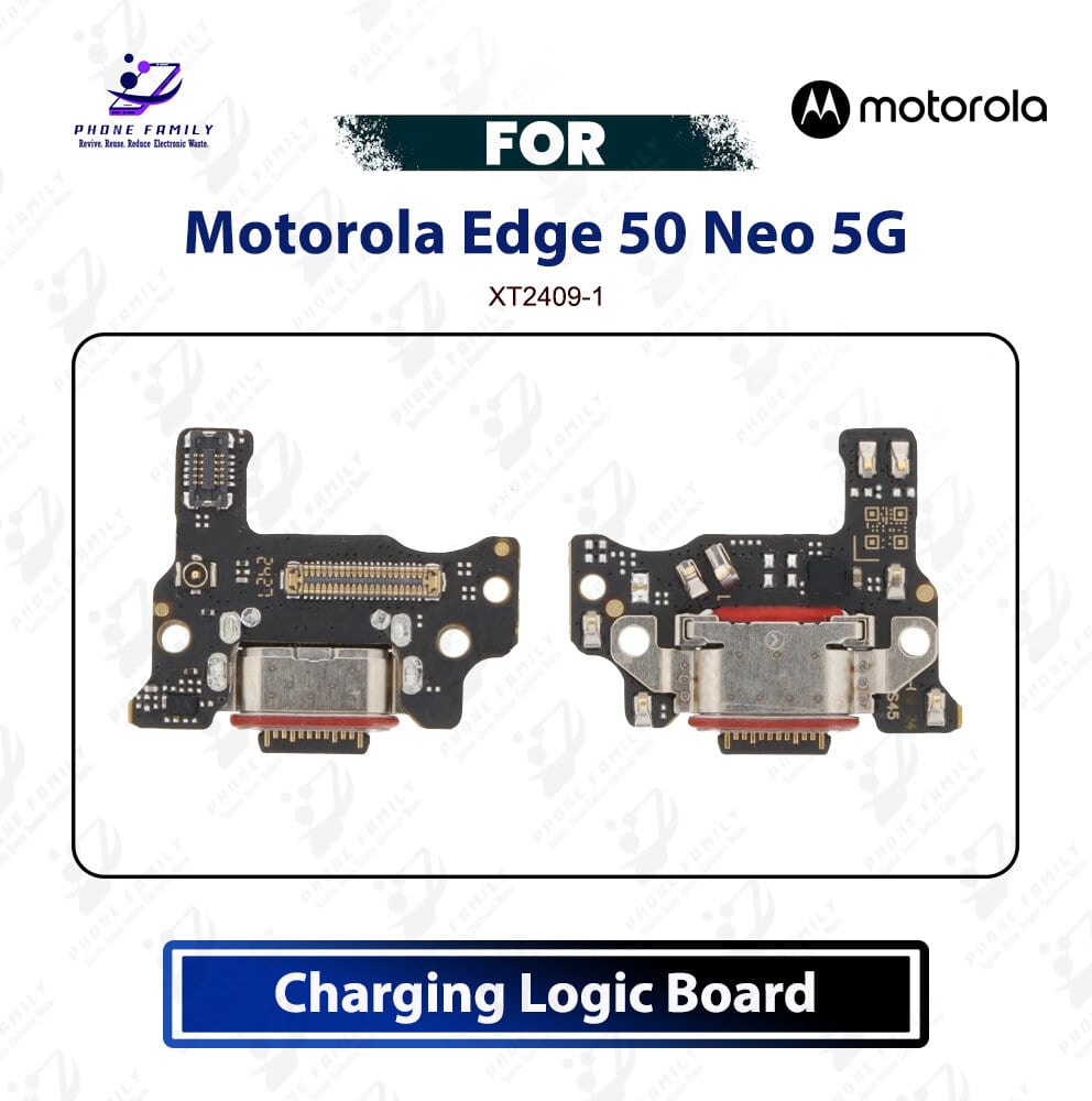 Motorola Edge 50 Neo 5G Charging Logic Board Charging Port PCB USB Plug Dock Connector Flex Replacement Repair Spare Part For XT2409-1