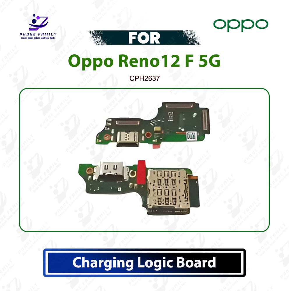 Oppo Reno12 F 5G Charging Logic Board Charging Port PCB USB Plug Dock Connector Flex Replacement Repair Spare Part For CPH2637
