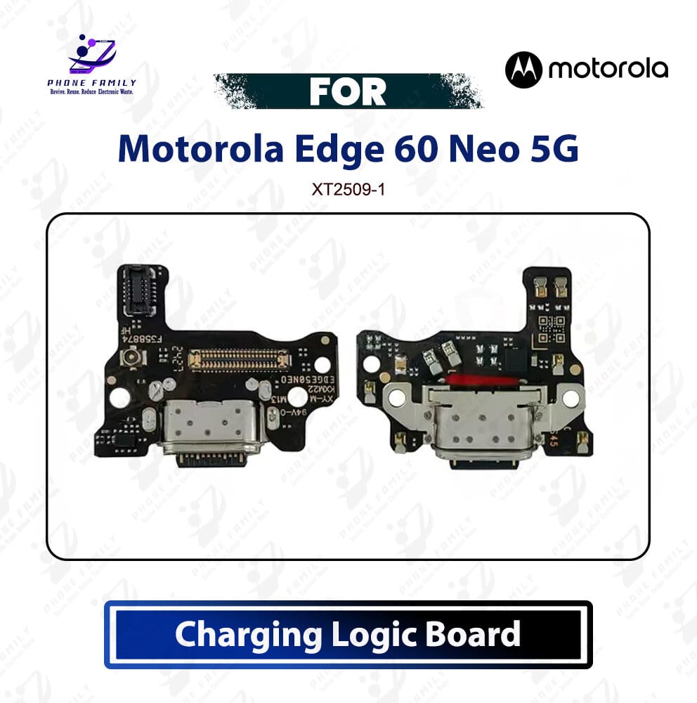 Motorola Edge 60 Neo 5G Charging Logic Board Charging Port PCB USB Plug Dock Connector Flex Replacement Repair Spare Part For XT2409-1