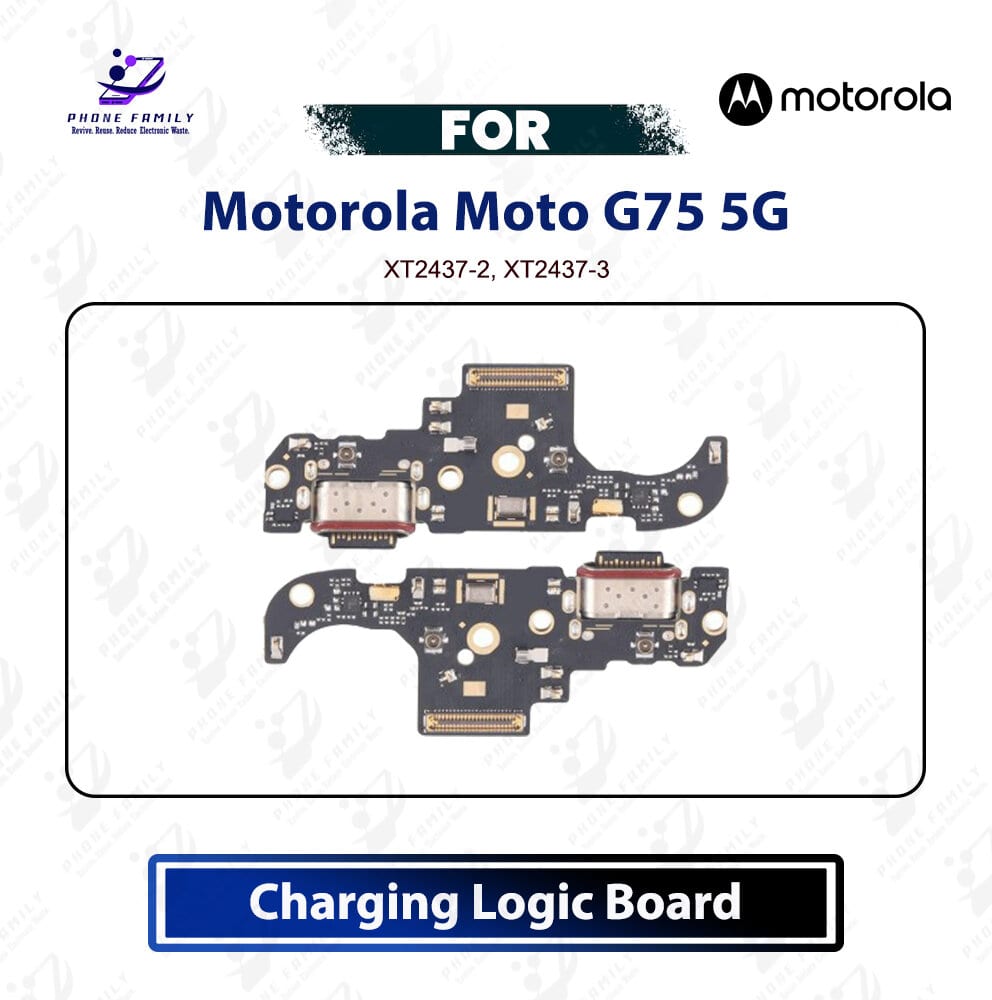 Motorola Moto G75 5G Charging Logic Board Charging Port USB Plug PCB Dock Connector Replacement Spare Repair Part For XT2221-1, XT2221-2