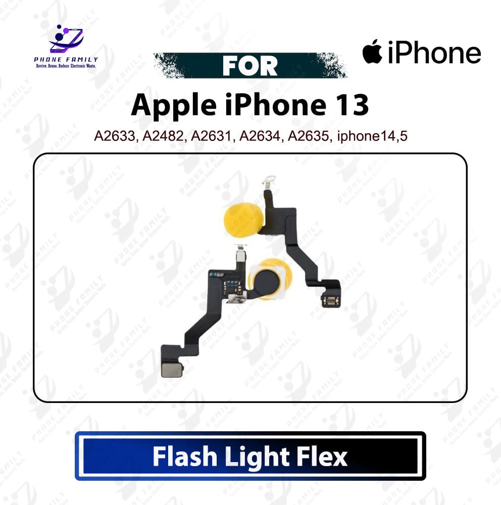 Apple iPhone 13 LED Flash Light & Back Camera Microphone Flex Cable - Rear Camera Flash Ribbon Repair Spare Part