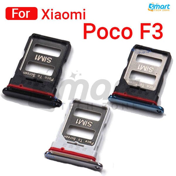 Xiaomi Poco F3 M2012K11AG Sim Tray Micro SD Card Slot with Sim Ejector Pin Replacement Part