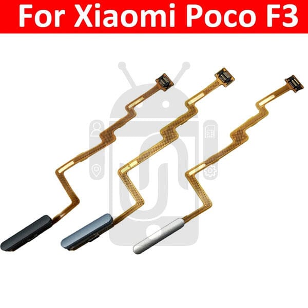 Power Button Fingerprint Sensor Flex Cable For Xiaomi Poco F3 ON OFF Key Sensor Home Touch Fingerprint Sensor Flex Ribbon