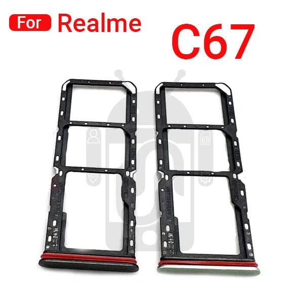 Realme C67 Sim Tray Micro SD Card Slot with Sim Ejector Pin Replacement Part