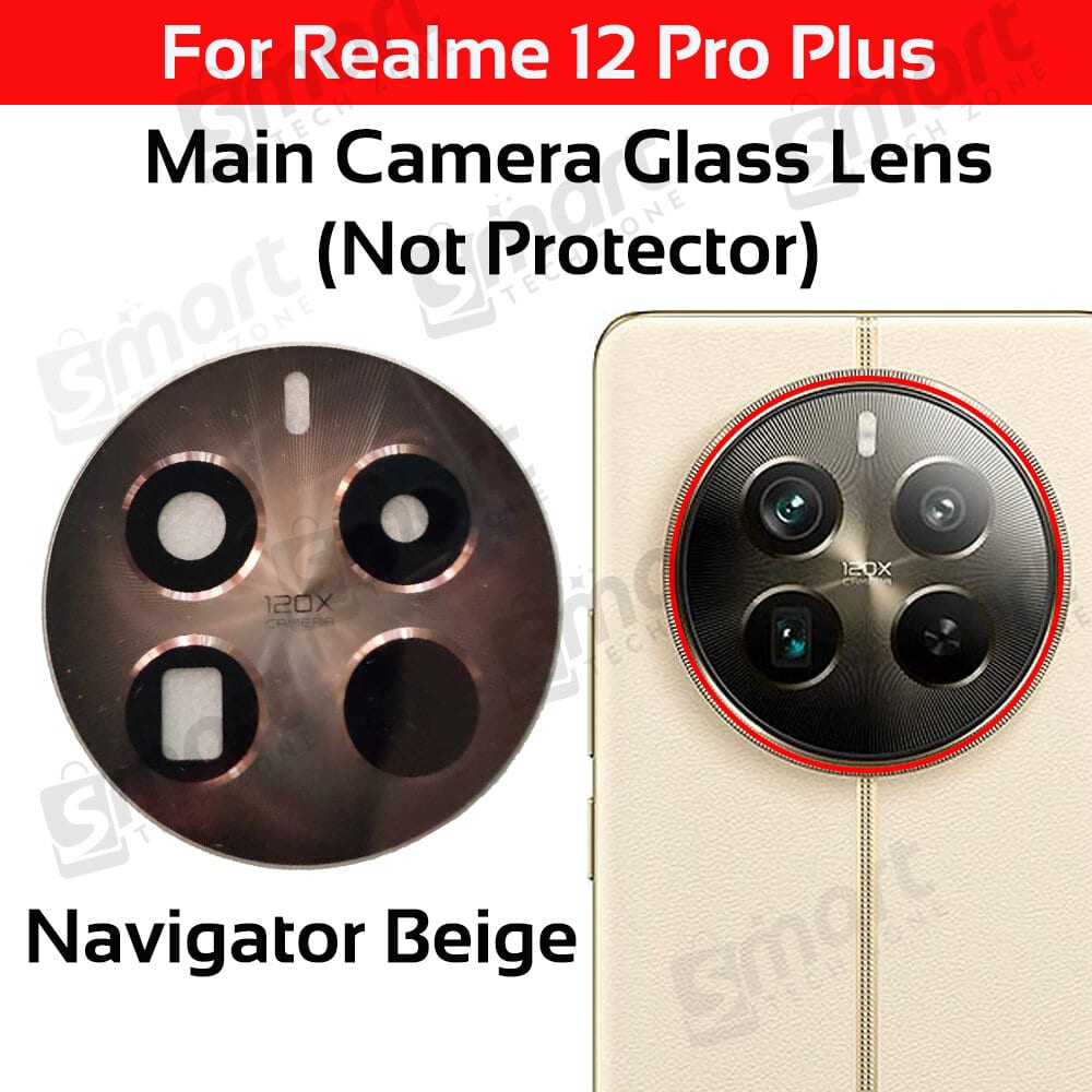 Camera Glass Lens for Realme 12 Pro Plus (Not Camera Glass Protector)-Navigator Beige