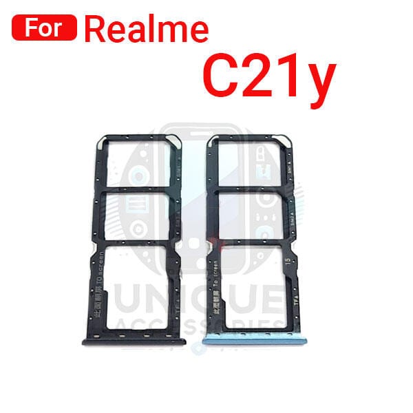 Realme C21y Sim Tray Micro SD Card Slot with Sim Ejector Pin Replacement Part