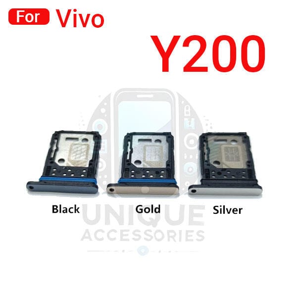 Vivo Y200 Sim Tray Micro SD Card Slot with Sim Ejector Pin Replacement Part