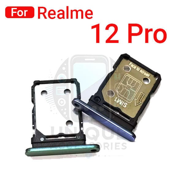 Realme 12 Pro Sim Tray Micro SD Card Slot with Sim Ejector Pin Replacement Part