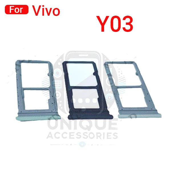 Vivo Y03 V2332 Sim Tray Micro SD Card Slot with Sim Ejector Pin Replacement Part