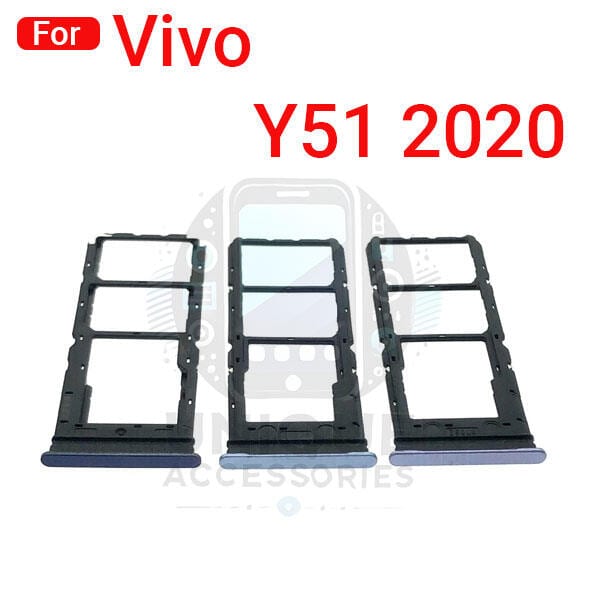 Vivo Y51 2020 Sim Tray Micro SD Card Slot with Sim Ejector Pin Replacement Part