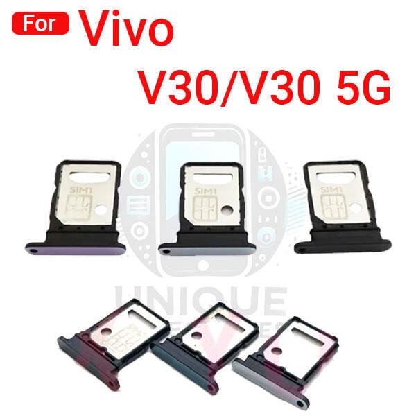 Vivo V30 4G 5G Sim Tray Micro SD Card Slot with Sim Ejector Pin Replacement Part