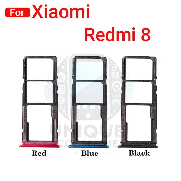 Xiaomi Redmi 8 Sim Tray Micro SD Card Slot with Sim Ejector Pin Replacement Part
