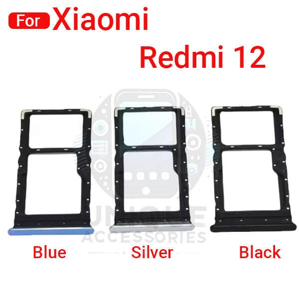 Xiaomi Redmi 12 Sim Tray Micro SD Card Slot with Sim Ejector Pin Replacement Part