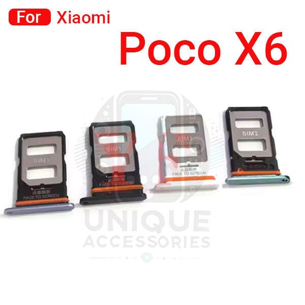 Xiaomi Poco X6 Sim Tray Micro SD Card Slot with Sim Ejector Pin Replacement Part