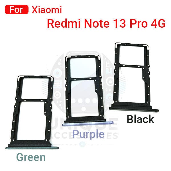 Xiaomi Redmi Note 13 Pro 4G Sim Tray Micro SD Card Slot with Sim Ejector Pin Replacement Part