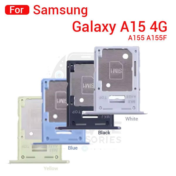 Samsung Galaxy A15 4G A155 A155F Sim Tray Micro SD Card Slot with Sim Ejector Pin Replacement Part