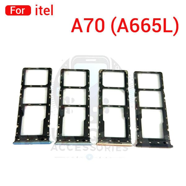 itel A70 A665L Sim Tray Micro SD Card Slot with Sim Ejector Pin Replacement Part
