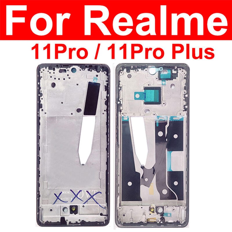 Middle Frame Housing For Realme 11 Pro 11Pro Plus Front LCD Frame Middle Housing Bezel with Side Key Replacement