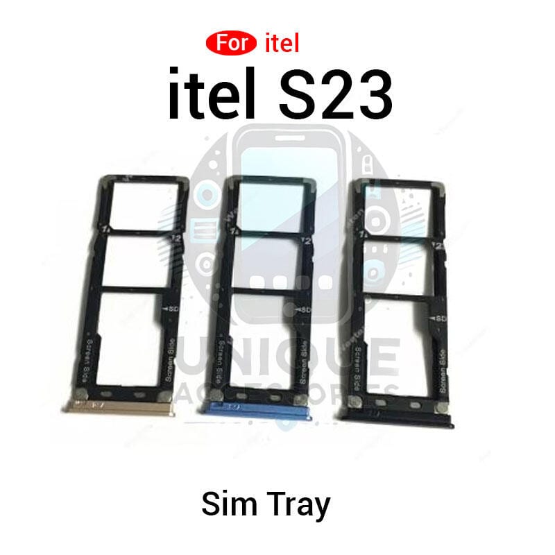 itel S23 S665L Sim Tray Micro SD Card Slot with Sim Ejector Pin Replacement Parts
