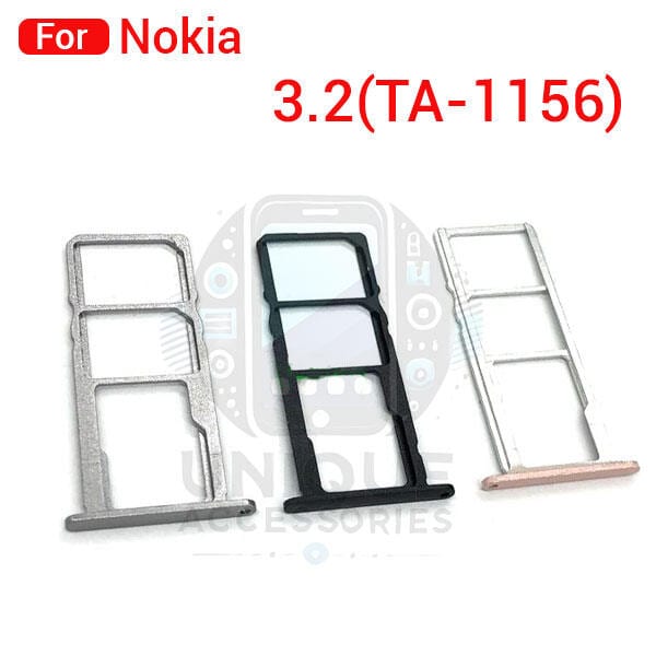 Nokia 3.2 TA-1156 TA-1159 TA-1164 Sim Tray Micro SD Card Slot with Sim Ejector Pin Replacement Parts
