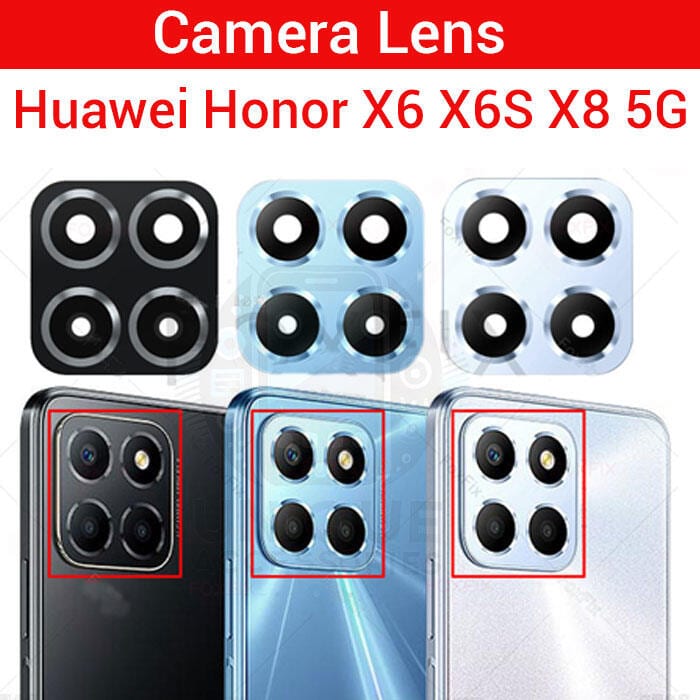 Camera Main Glass Lens for Huawei Honor X6 X6S X8 5G Replacement Part (Not Tempered Camera Glass Protector)