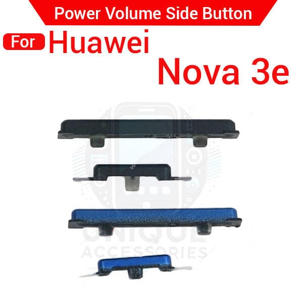 Compatible with Huawei Nova 3e External Side Buttons Power On Off + Volume Control Button Outside Side Keys