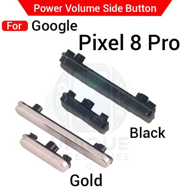 Compatible with Google Pixel 8 Pro GC3VE G1MNW External Side Buttons Power On Off + Volume Control Button Outside Side Keys