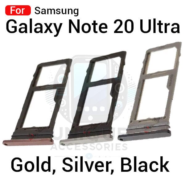 Samsung Galaxy Note 20 Ultra Sim Tray Micro SD Card Slot with Sim Ejector Pin Replacement Parts