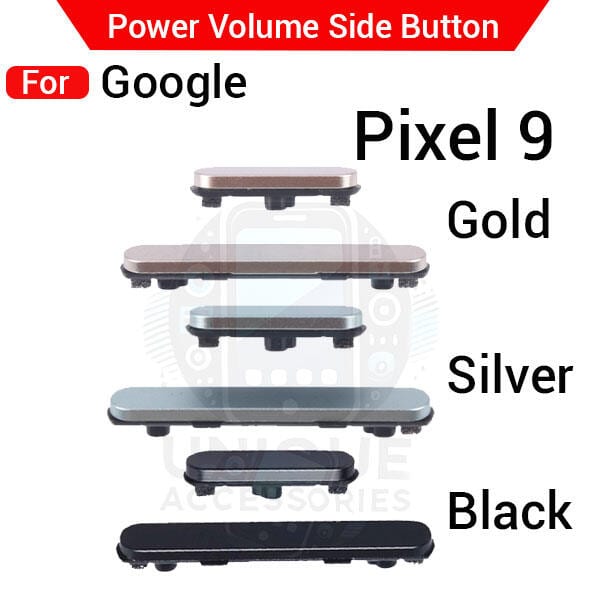Compatible with Google Pixel 9 External Side Buttons Power On Off + Volume Control Button Outside Side Keys