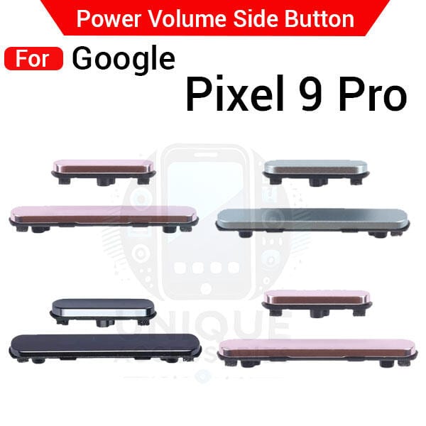 Compatible with Google Pixel 9 Pro External Side Buttons Power On Off + Volume Control Button Outside Side Keys