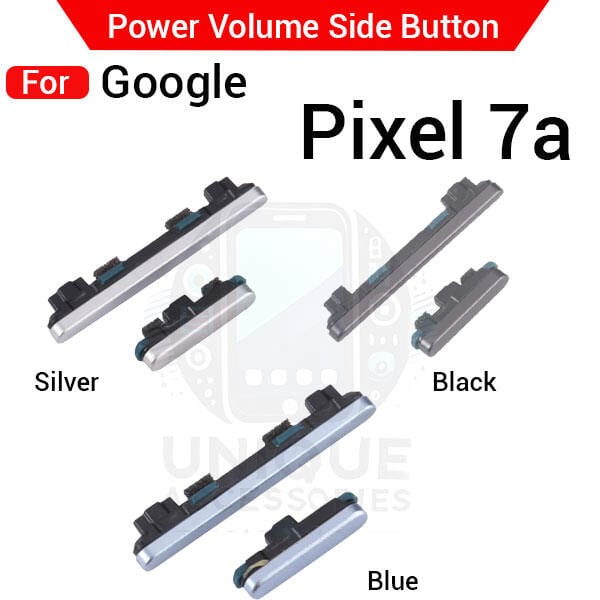 Compatible with Google Pixel 7a External Side Buttons Power On Off + Volume Control Button Outside Side Keys