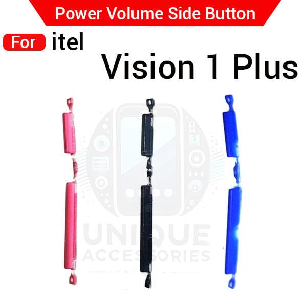 Compatible with itel Vision 1 Plus External Side Buttons Power On Off + Volume Control Button Outside Side Keys
