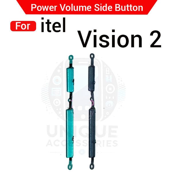 Compatible with itel Vision 2 External Side Buttons Power On Off + Volume Control Button Outside Side Keys