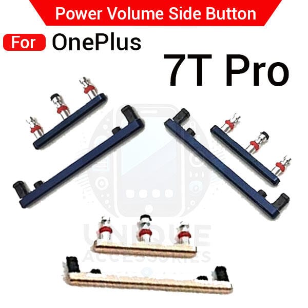 Compatible with OnePlus 7T Pro External Side Buttons Power On Off + Volume Control Button Outside Side Keys