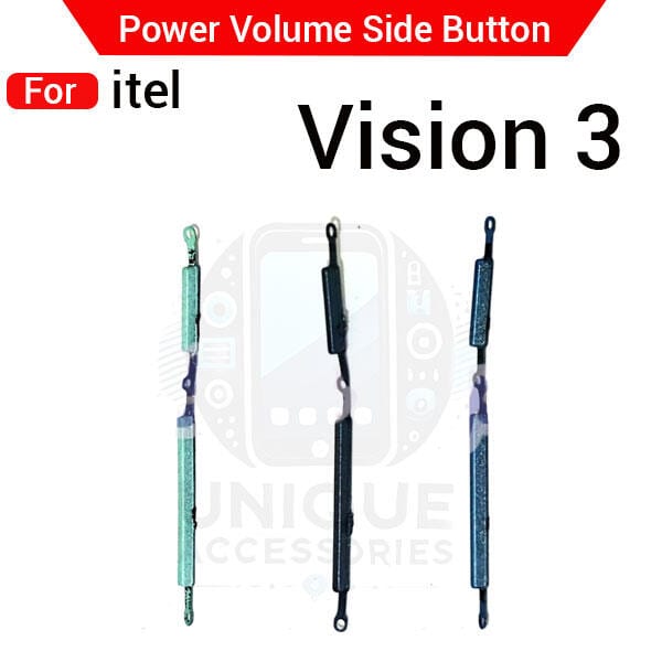 Compatible with itel Vision 3 External Side Buttons Power On Off + Volume Control Button Outside Side Keys
